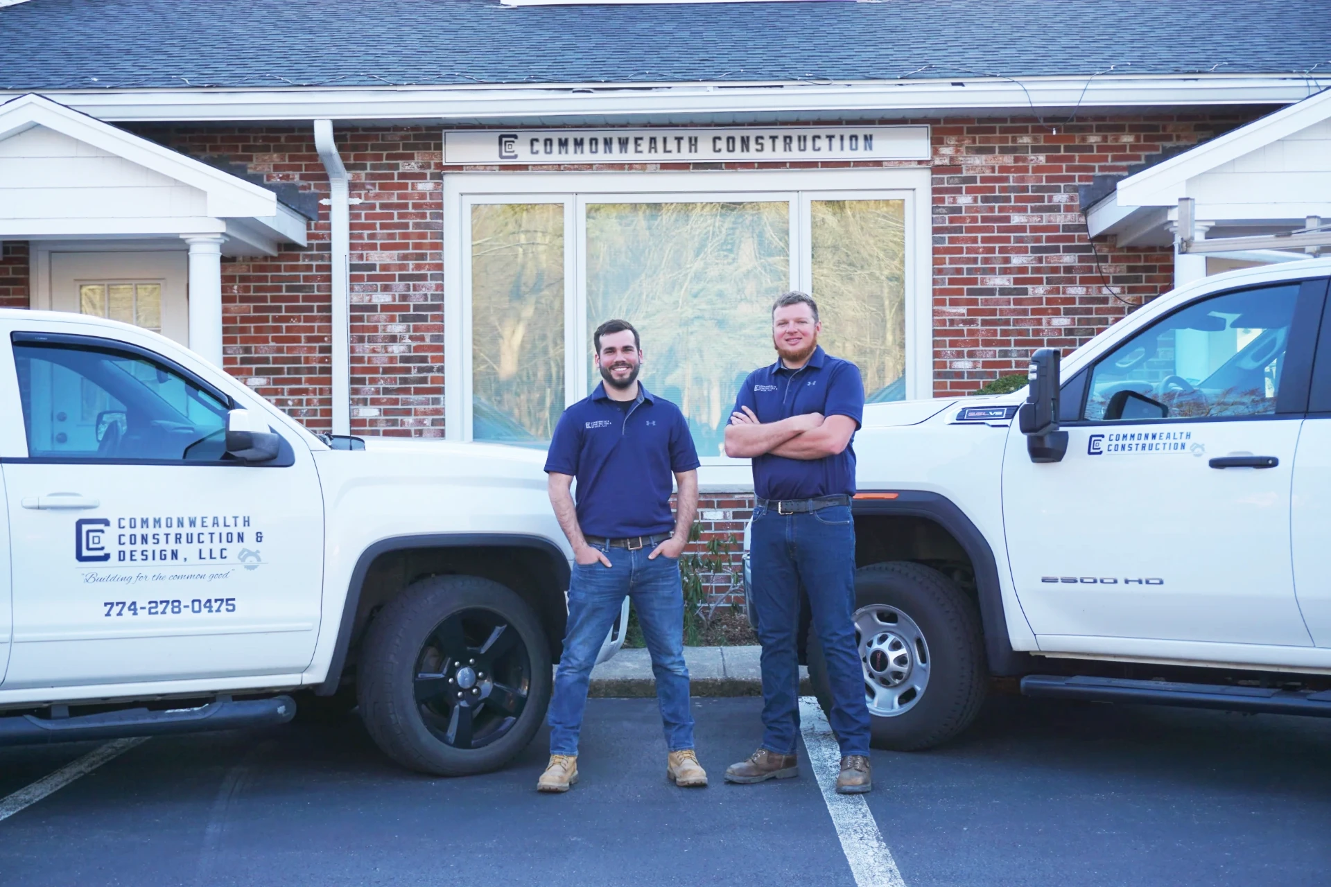 Commonwealth Construction & Design team on a project